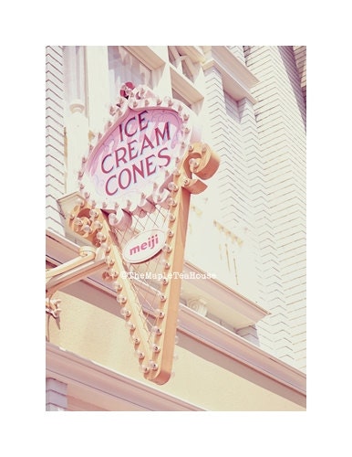 Ice Cream Cones, Photograph Print