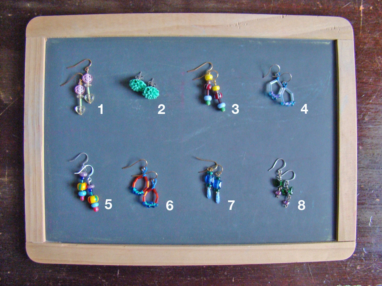 bright beaded candy-shop earrings