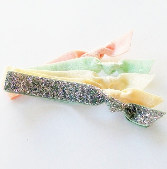 Set of 5 Hair Tie Bracelets, The Ashlea Set by Lucky Girl