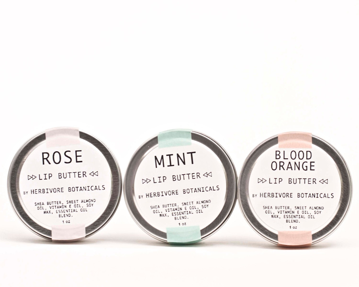 Lip Butter Gift Set of 3. Your Choice of 3. LARGE 1 oz tins. Gift Set. 100% Natural. Vegan. Lip Balm Set.