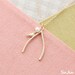 10%SALE)  Bird on the WishBone with a Pearl,  Necklace