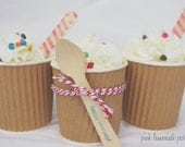 MiNi KRaFT RuFFLe CUPS-4oz with free diy labels-Party Favors--Crafts-Ice Cream-Showers-Weddings-20ct Il_170x135