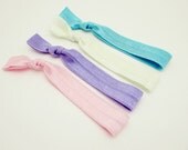 Elastic Hair Ties, Set of 4, Spring Collection