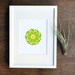 Mid Century Floral Wall Decor - Green Mum Flower Print - 8x10 Home Decor by RetroMenagerie