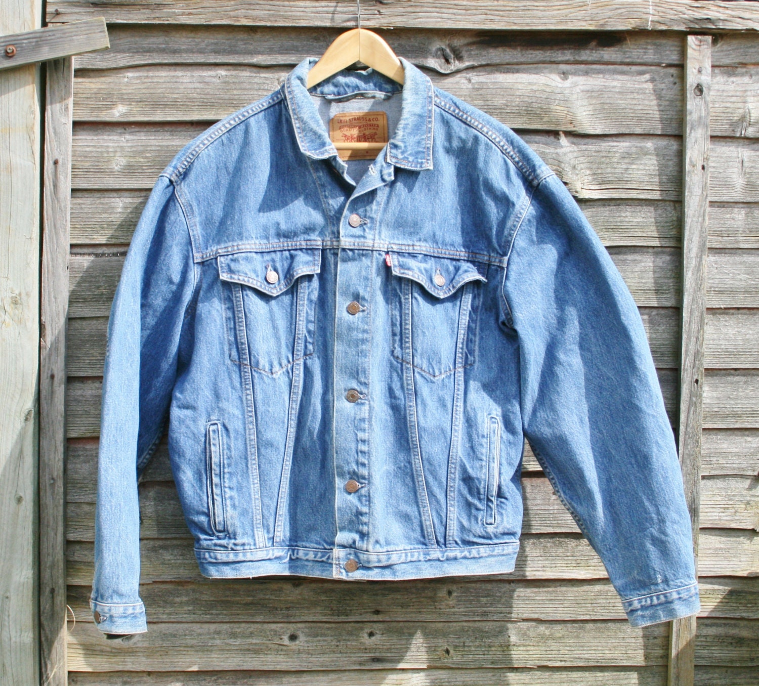 Vintage Classic Levis Denim Jacket  - Light Blue - Size Medium - Mens size