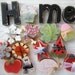 Full year HOME Set.  Set of 15 Blocks with Birthday Cupcake. Free standing. BLACK