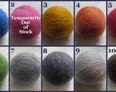 Set of FOUR Wool Dryer Balls - YOU CHOOSE