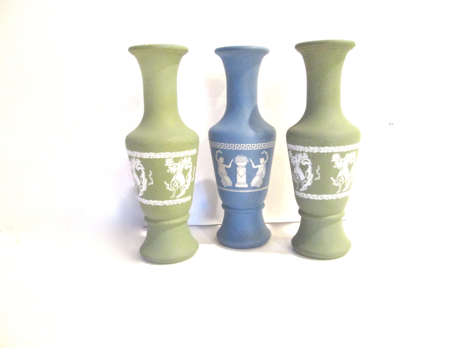 Wedgewood-Look Grecian Style Vintage Avon Bottles: Set of Three