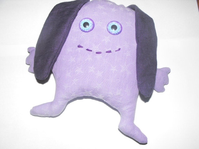 Easter Critter Sop, Softie, Plush, Easter Bunny, Plushie, Stuffed Animal, Soft Art Doll, Holiday, Purple Bunny, Sop.