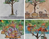 Tree House Series (4 Prints)