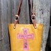 Western Cowgirl Leather Cross Pistol Camo Pink Tan Purse Tote Handbag Custom
