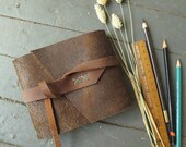 Soft brown leather journal