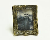Wizard Warlock Framed Photo 1-inch scale Dollhouse Miniature