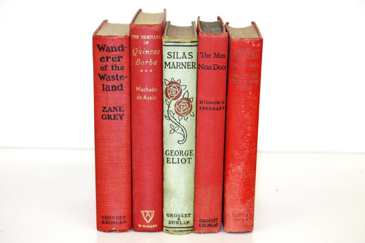 Vintage Books Home Wedding Office Decor Phoro Prop Home Staging Vintage Book Bundle