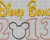 M Mouse 2013 Disney Bound Applique Embroidery Design DIGITAL DOWNLOAD