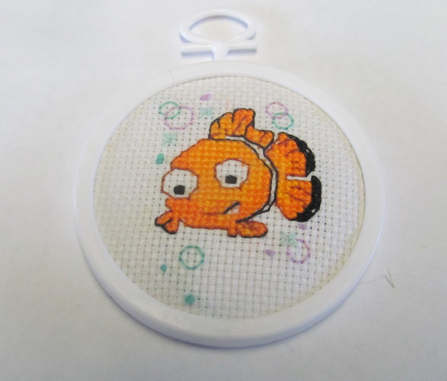 Clown Fish Cross Stitch Decoration