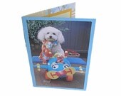 Miniature Toy Poodle Card, Toy Poodle Greeting Card