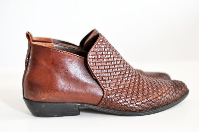 Leather Anklet Shoe Leather Weaving BEAUTIFUL