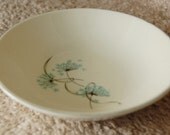 Vintage Bowl Small Blue Wishflowers Dish Aqua