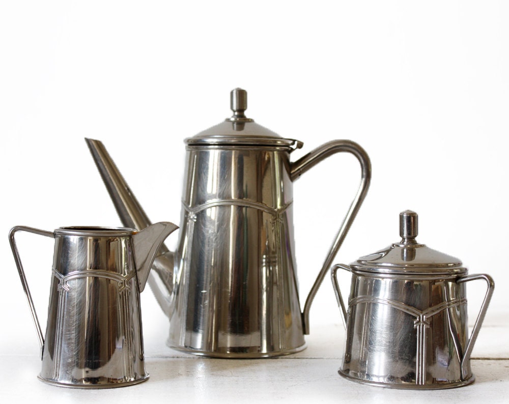 Amazing Art Deco coffee set GBN Gebrüder Bing Nürnberg