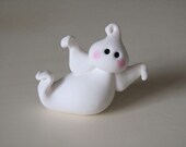 Whimsical Polymer Clay Halloween Ghost