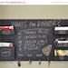 ON SALE Chalkboard Mail Organizer Large wall mounted pockets with key hooks