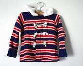 RESERVE FOR KATE Vintage Nautical Knit Sailor Sweater and Pants Set, Saks Fifth Avenue Baby, Toddler Size 2T