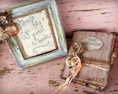 Rustic Guest Book Wedding Bird's Nest Custom 8 1/2 x 11