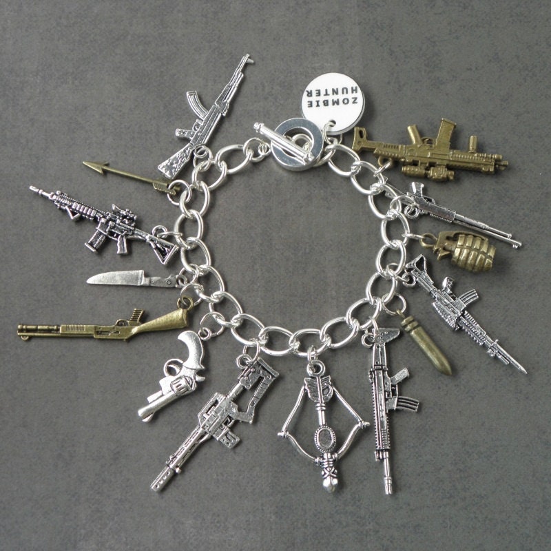 ZOMBIE HUNTER Weapon Charm Bracelet For The Zombie Apocalypse