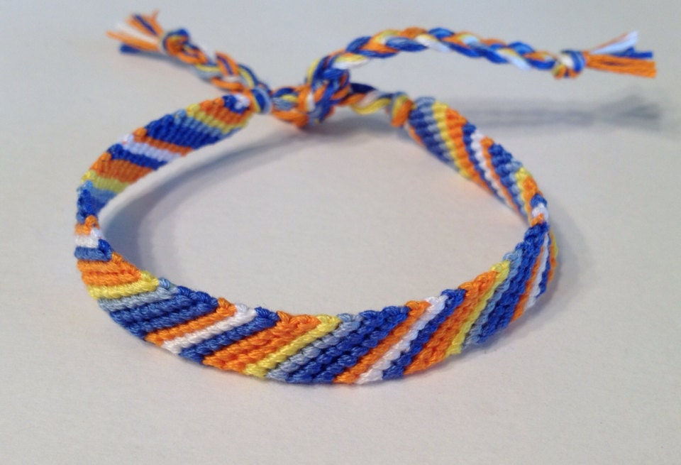 Oklahoma City Thunder - Striped Friendship Bracelet