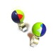 Mod geometric cocktail ring Neon Yellow Red Purple Triangle