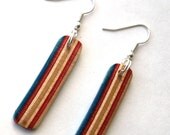 Recycled Skateboard Earrings