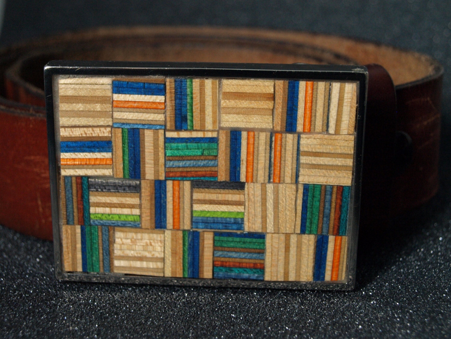 SALE - Recycled Skateboards Belt Buckle