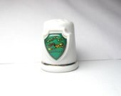 Porcelain Thimble - 1985 LusyRigg,New Mexico,Kentucky,Cape Cod