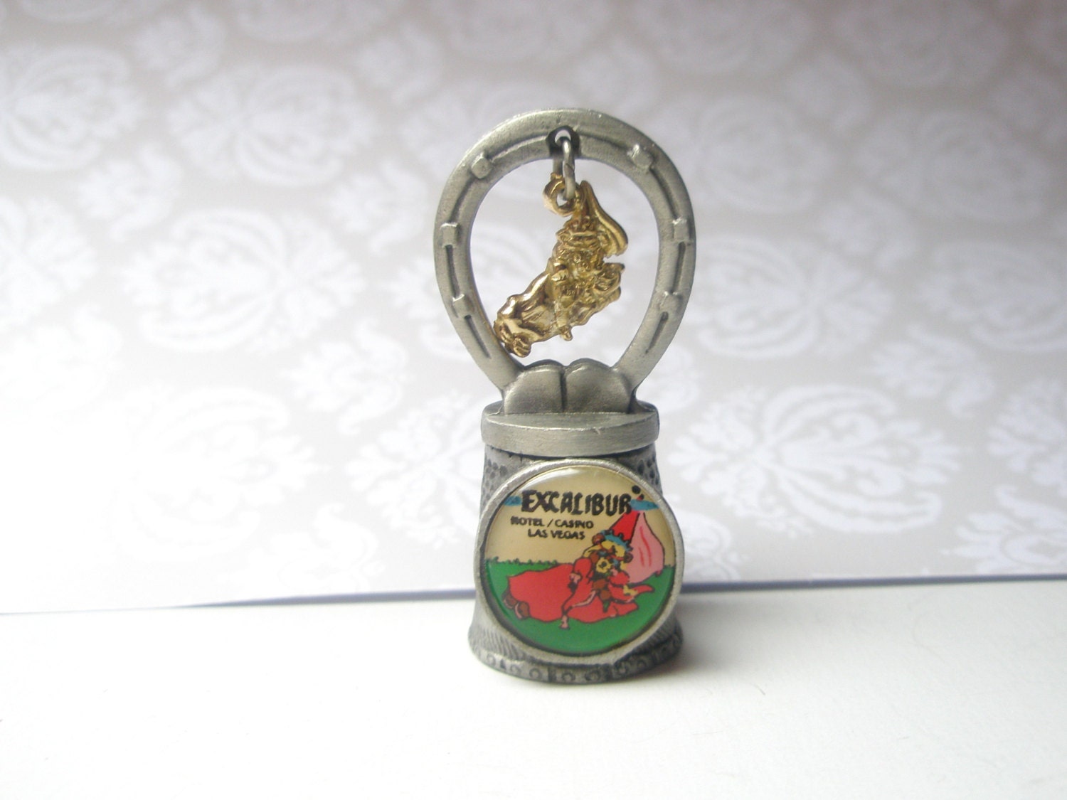 Metal Thimble - 1986  Karol Wester,Florida,Excalibur-Las Vegas,Old country-Virginia