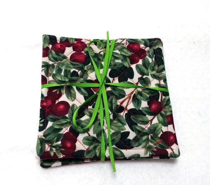 Coasters Tossed Cherries Set of Four