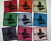 One Mom tattoo canvas patch in any color you choose....FREE SHIPPING USA