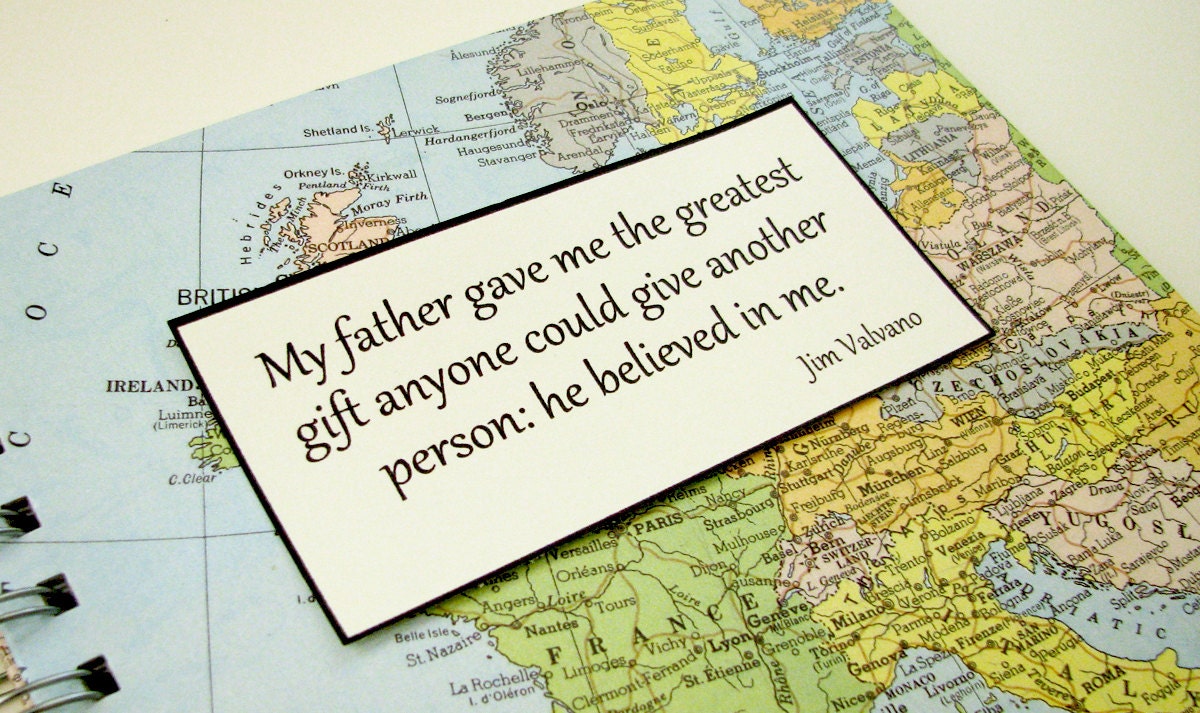 Customized Travel Journal - Fathers' Day Gift