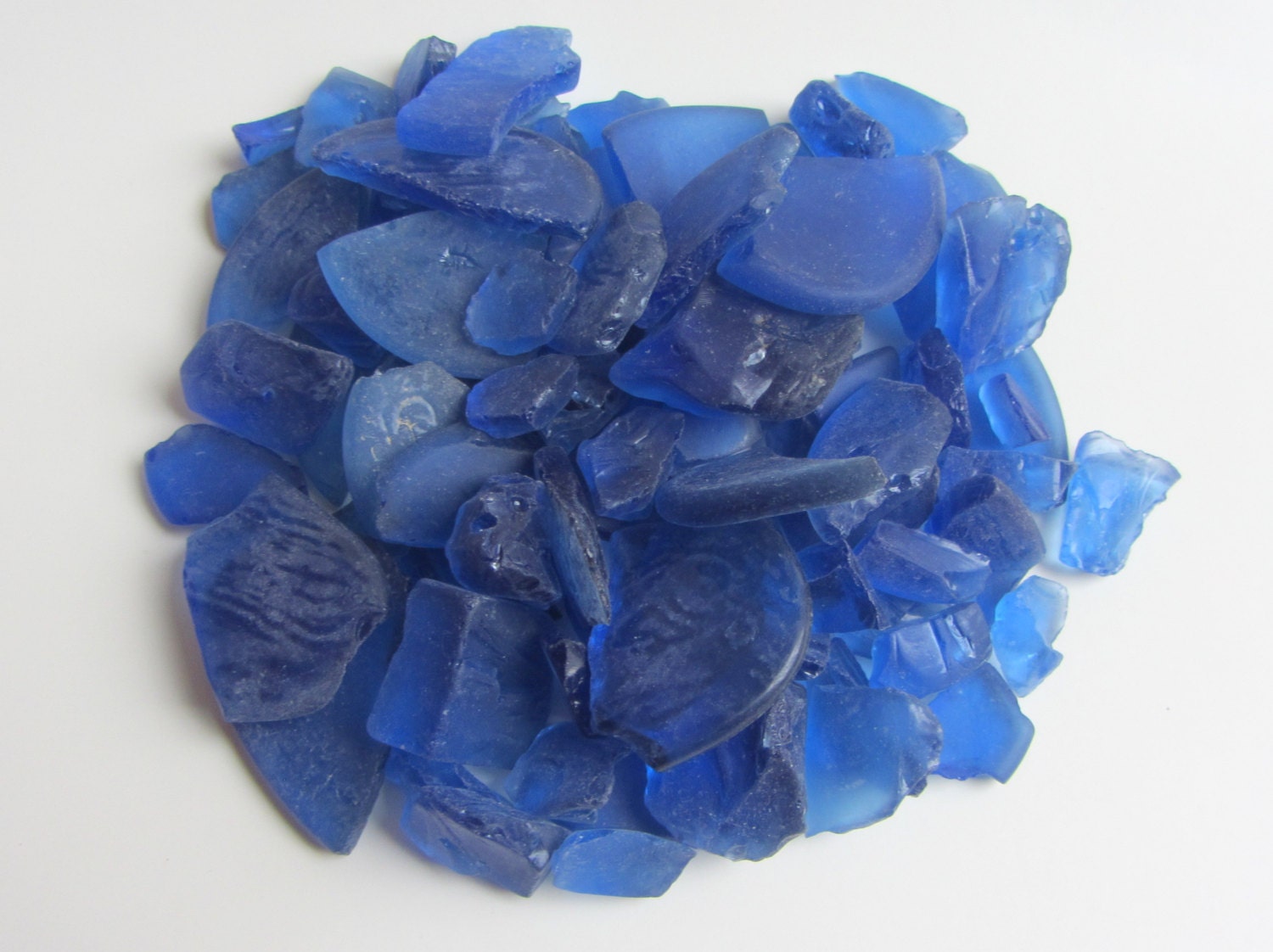 Blue Sea Glass For Wedding Crafts Beach House Decor