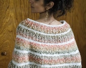 Poncho Sweater Ponchette Summer Sweater Knit Sweater Shrug XSmall/Small