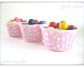 PINK LILAC Cups- Polka Dot Cupcake Liners/ Candy or Nut Cups-ice cream cups-20 count Il_170x135
