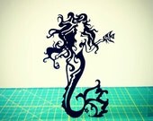 Mermaid 8x10 Paper Cutting