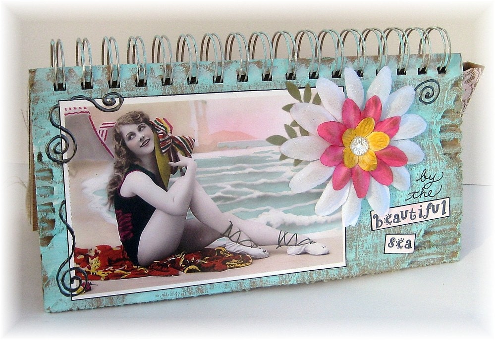 Art Journal, Junk Journal, Smashbook, Photo Album, Summer Vacation, Cruise, Beach