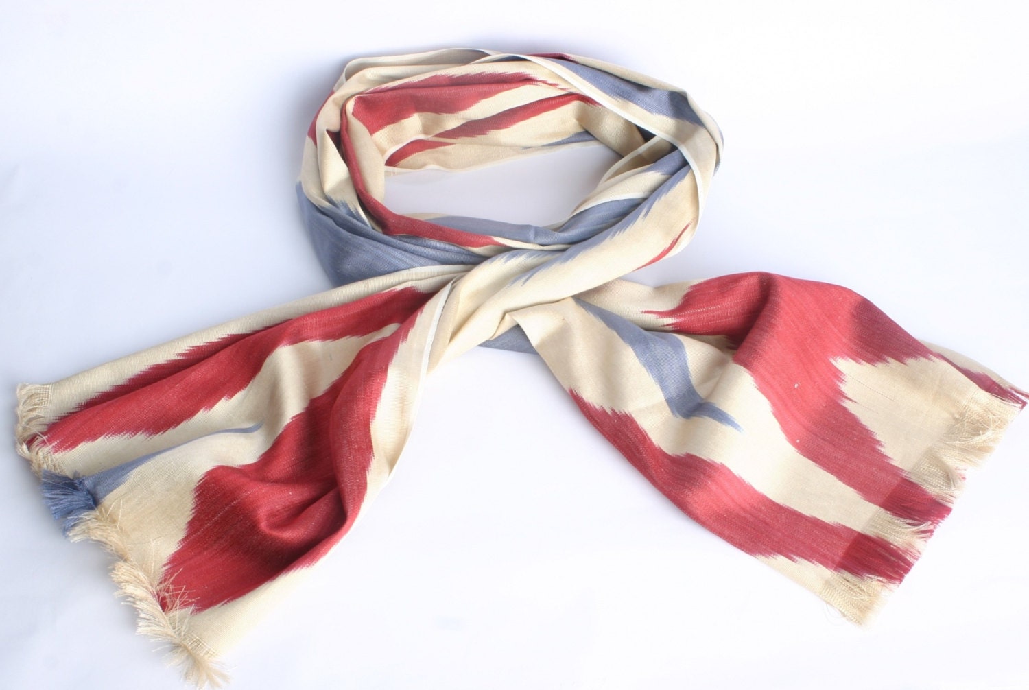 FAST SHIPMENT with FEDEX  (1-3 Days), Silk Ikat modern Scarf, Handwoven ikat silk Scarf,ikat  shawl, decorative  ikat scarf