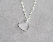 Heart of Glass Necklace on Sterling SIlver - Small
