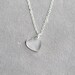 Heart of Glass Necklace on Sterling SIlver - Small