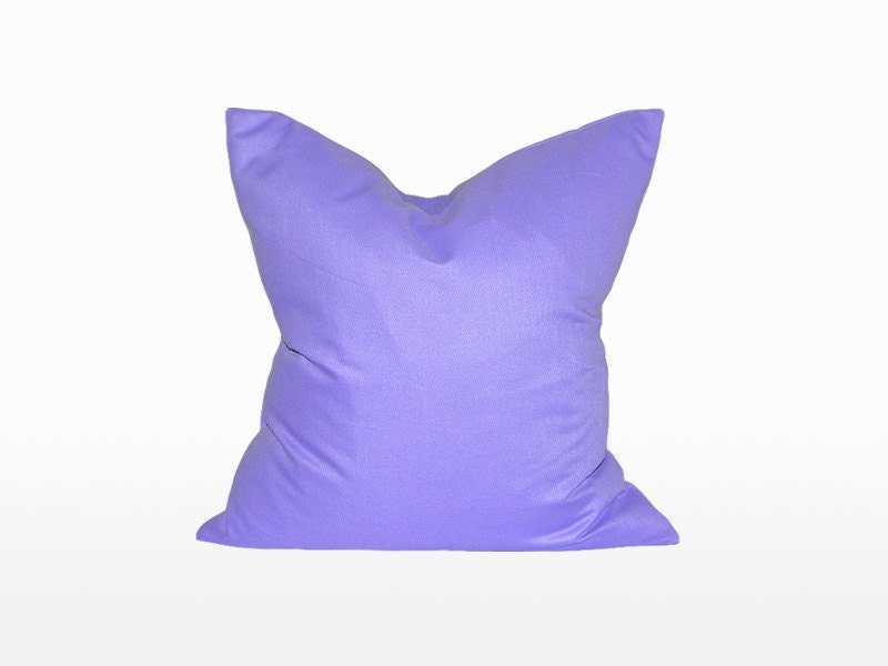 16" x 16" Decorative Throw Pillow / Accent Cushion Cover (Indoor) (Light-Weight Purple Solid)