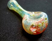 Glass Pipe, CORAL DUST Inside Out Color Changing, Made to order by: Order Of The Orange Cgge Team