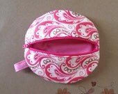 Paci Pod in Kate Spain for Moda Fabrics Verna Pink Paisley Girl Paci Pod Ready to Ship
