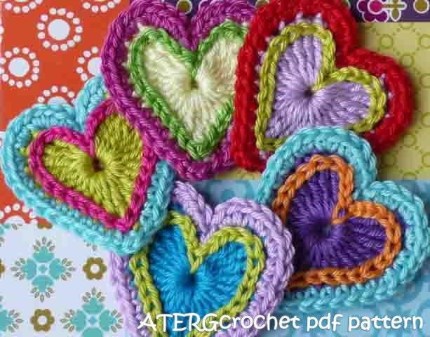 Crochet pattern petite heart by ATERGcrochet